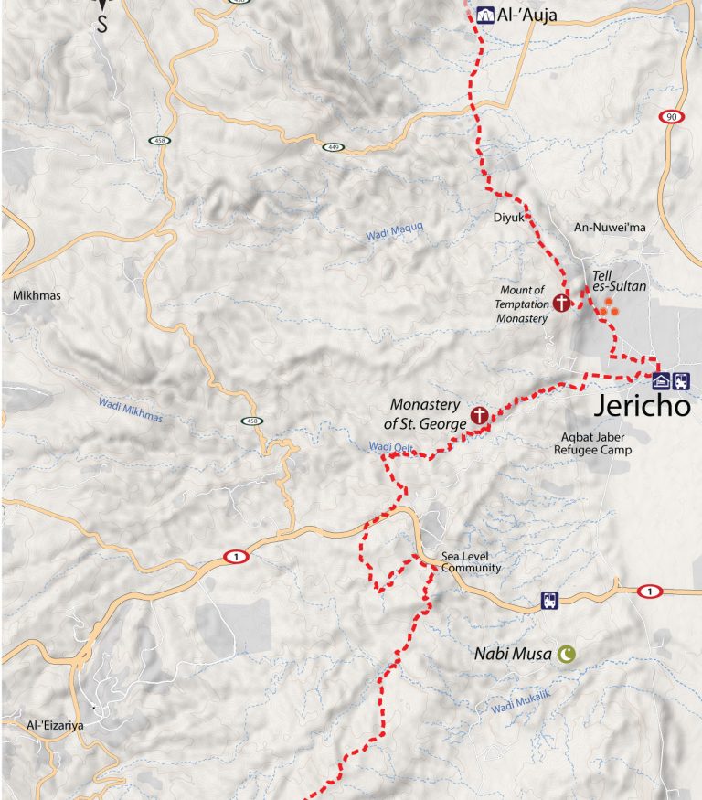 Jericho Regional Map